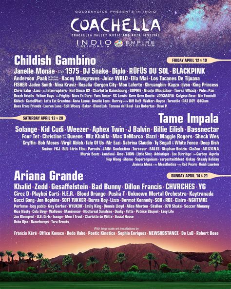 2019 coachella lineup